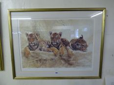 Gilt Framed Limited Edition Print by William S De Beer Entitled Going Going Gone