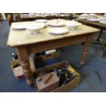 Edwardian Pine Kitchen Table