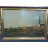 Large Gilt Framed Venetian Scene