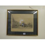 Gilt Framed Print Depicting Royal Yacht Crescent Clifton