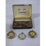 3 Pocket Watches with Keys