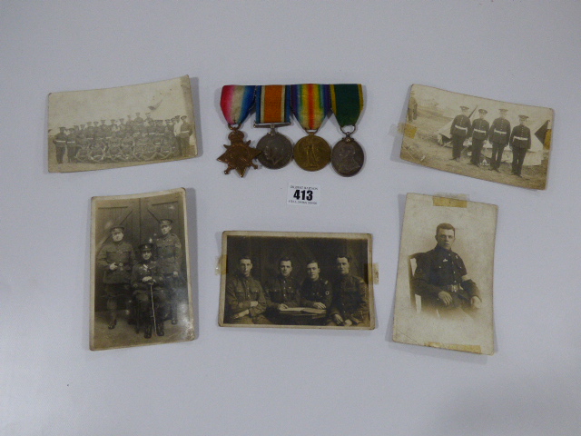 Collection of First World War Medals to 1409 Corporal E Jackson Including George V Territorial Medal