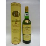 Bottle of Glenlivet 12 Year Old Single Malt Scotch Whisky