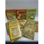 12 Early Volumes of Rupert The Bear Annuals