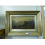 Gilt Framed Oil on Board Depicting a Country Scene