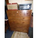 Oak Deco Chest of Drawers