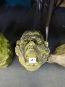Original Stone Gargoyle Head