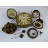 Collection of Vintage Clock Parts etc