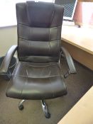 Executive Swivel Chair - Black & Chrome