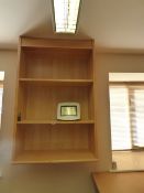 Open Fronted Beech Bookcase