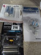 *Mineral Rollers - Braun Series Foil & Cutter and Fan