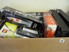 Box Containing All-in-1 Amplifiers - Mini Lamps - Remote Controls - Aerials etc
