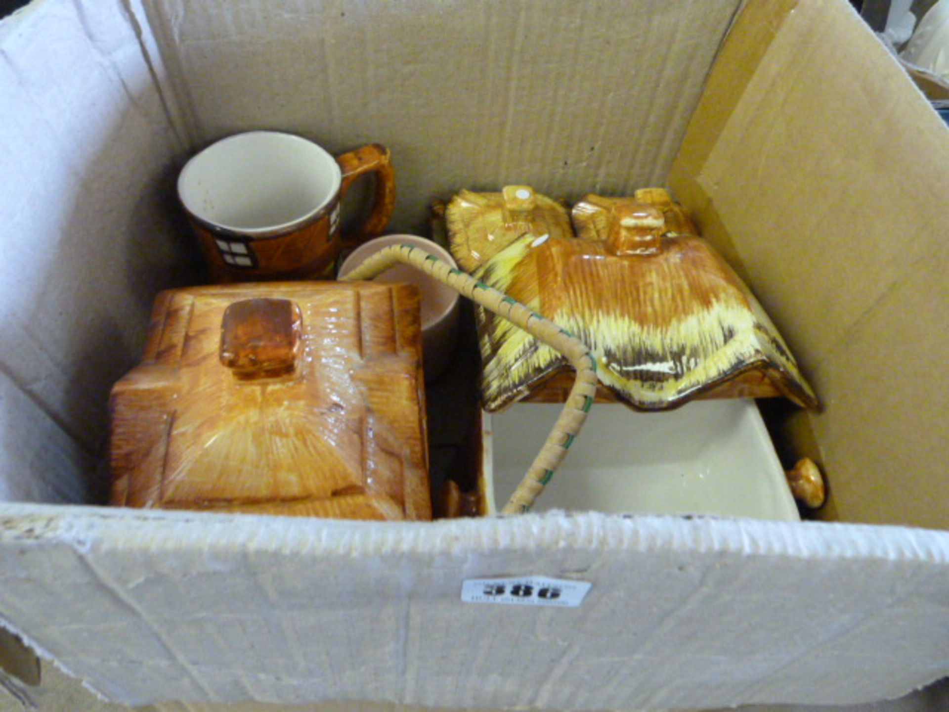 Box containing Cottageware Items
