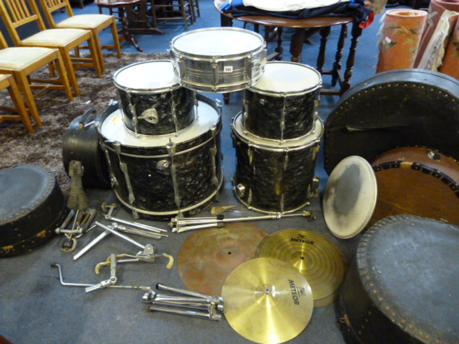 Complete Premier Drum Kit with Cases