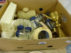 Box Containing Kitchenalia - Glass Jars etc