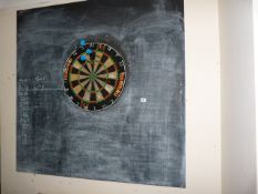Dartboard with Chalk Board Surround