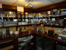 Remaining Contents of the Bar including Glassware - Optics - Bar Accessories - Wine Bottle Stand