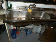 Double Stainless Sink with Drainer
