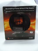 Oscillating Flame Effect Fan Heater