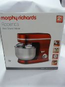 Morphy Richards Accents Stand Mixer - Red