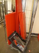 *Red shelving promo end/bay, 1000mm wide x 300 deep x 2000 high (dismantled)