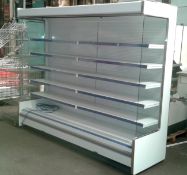Bond 'Dallas' 2500mm slimline, extra height remote (no motor) multideck chiller cabinet, fully