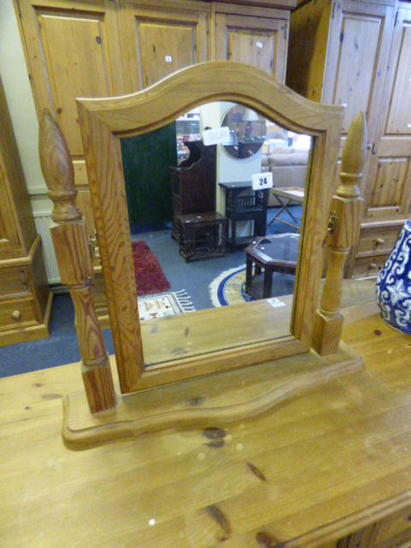 Pine Dressing Table Mirror