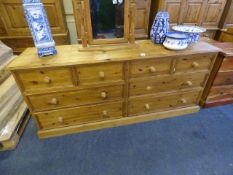 Pine Chest of 4 Long & 4 Short Drawers