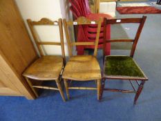 3 Edwardian Hall Chairs