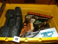 Box containing assorted Power & Hand Tools