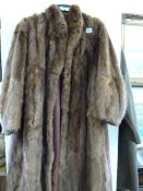 Lady's 3/4 Length Fur Coat