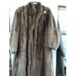 Lady's 3/4 Length Fur Coat