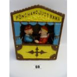 Child's Painted Cast Iron Money Bank