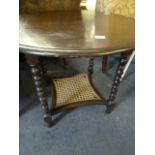 Edwardian Occasional Table on Turned Legs