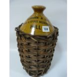 Ruddock & Sons Stoneware Cask in Basket