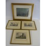 4 Gilt Framed Local Prints