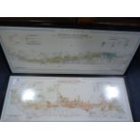 2 Framed Vintage Vineyard Maps
