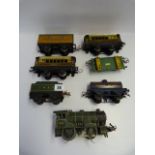 Hornby 'O' Gauge Locomotive Tender & Various Rolling Stock