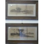 2 Framed Victorian Prints Depicting Country Scenes