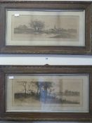 2 Framed Victorian Prints Depicting Country Scenes