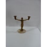 Art Deco Female Figurine Candle Holder