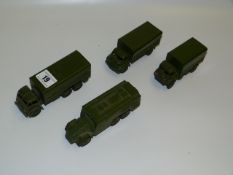 4 Dinky Army Trucks