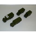 4 Dinky Army Trucks