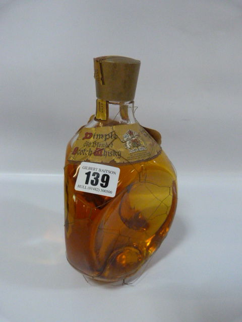 Vintage Bottle of Dimple Old Blended Scotch Whisky