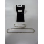 Silver Necklace & Bracelet