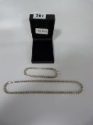 Silver Necklace & Bracelet