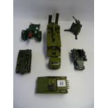 Collection of Dinky & Other Die Cast Army Trucks - Guns etc