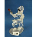 Boxed Swarovski Figurine Masquerade Harlequin