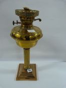 Edwardian Brass Oil Lamp