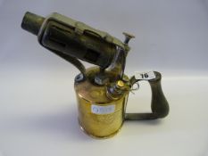 Vintage Brass Saturnos II Blow Lamp